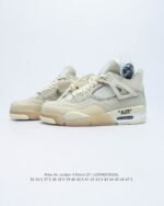 Nike Air Jordan 4 Retro off white - Image 3